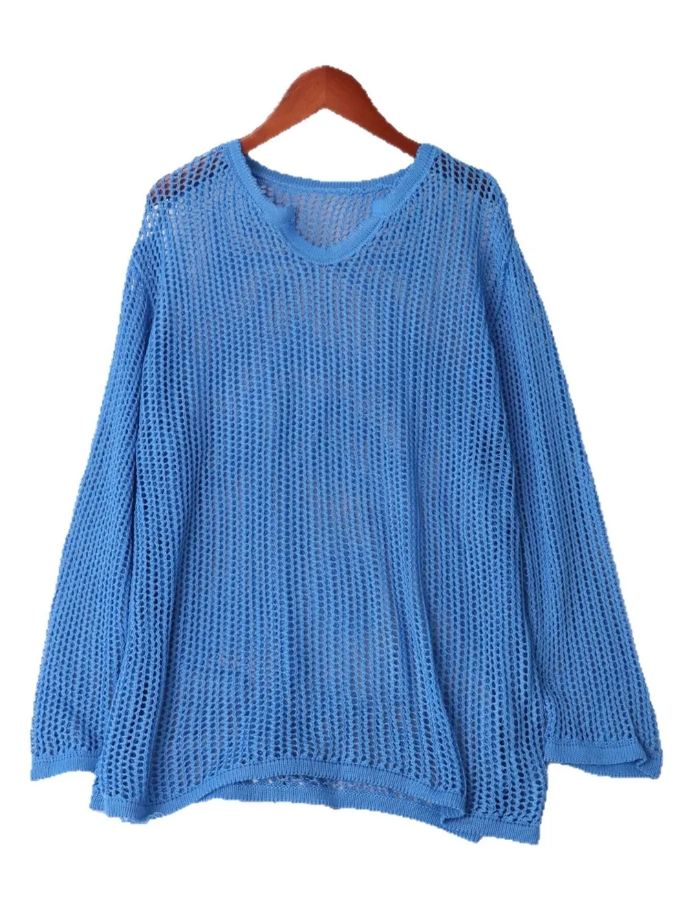 Openwork Relaxed Fit Knit Cover Up, image 2