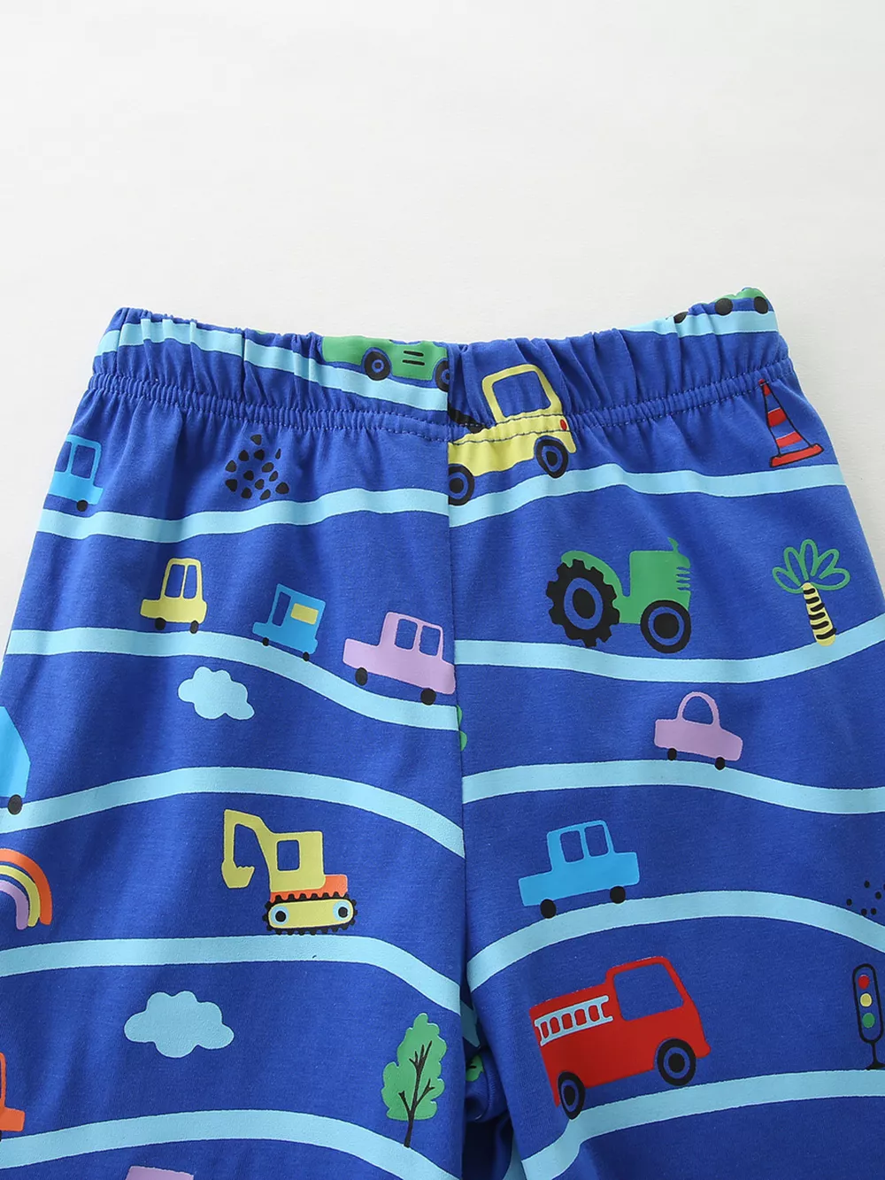 Children's Cartoon Vehicle Print Sleeveless Top & Shorts Set, image 6