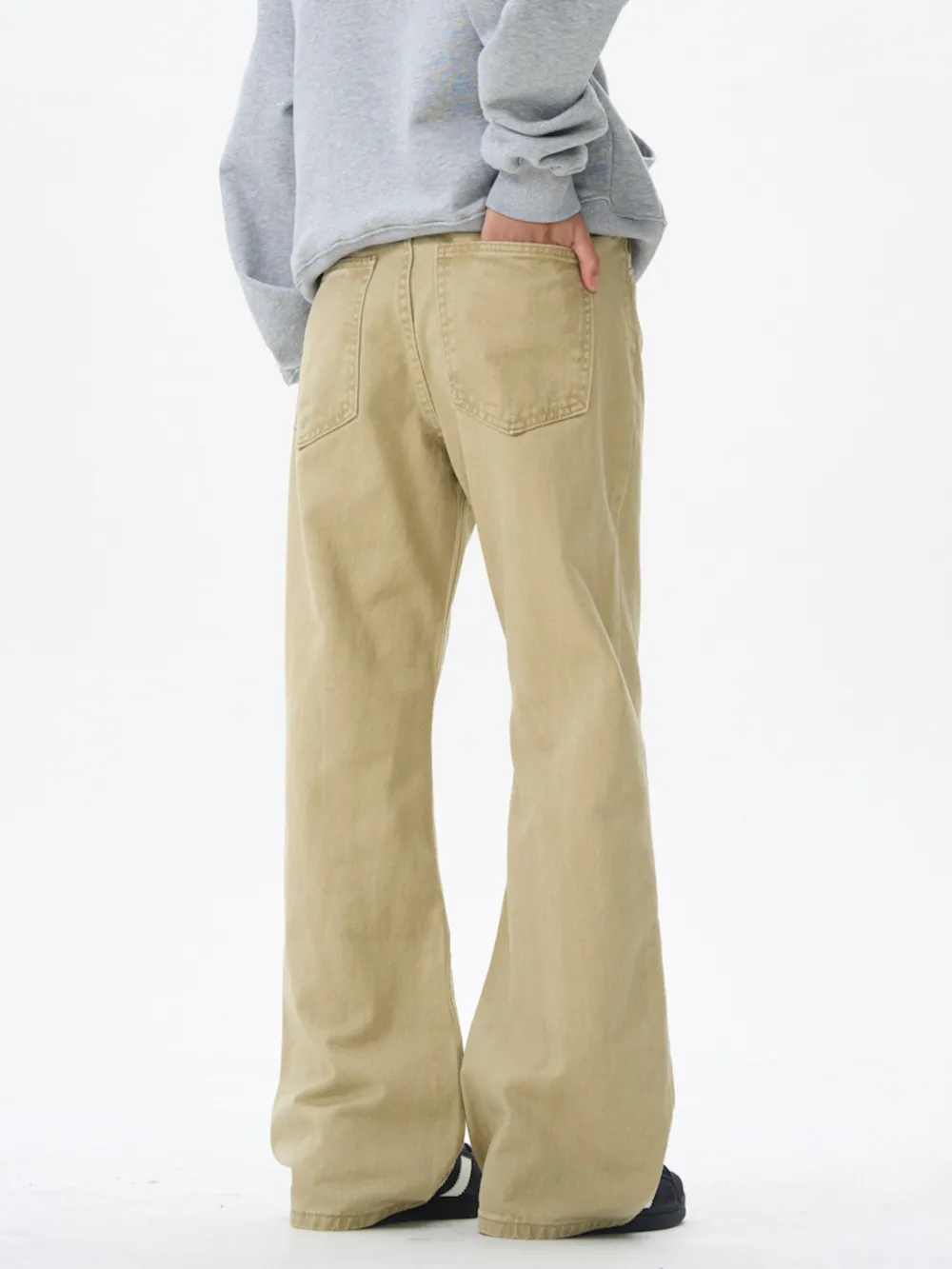 Men's Wide Leg Flare Jeans, image 5