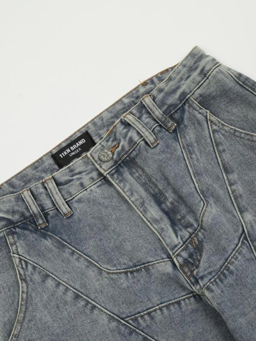 Men's Multi-Pocket Cargo Wide Leg Jeans, image 5