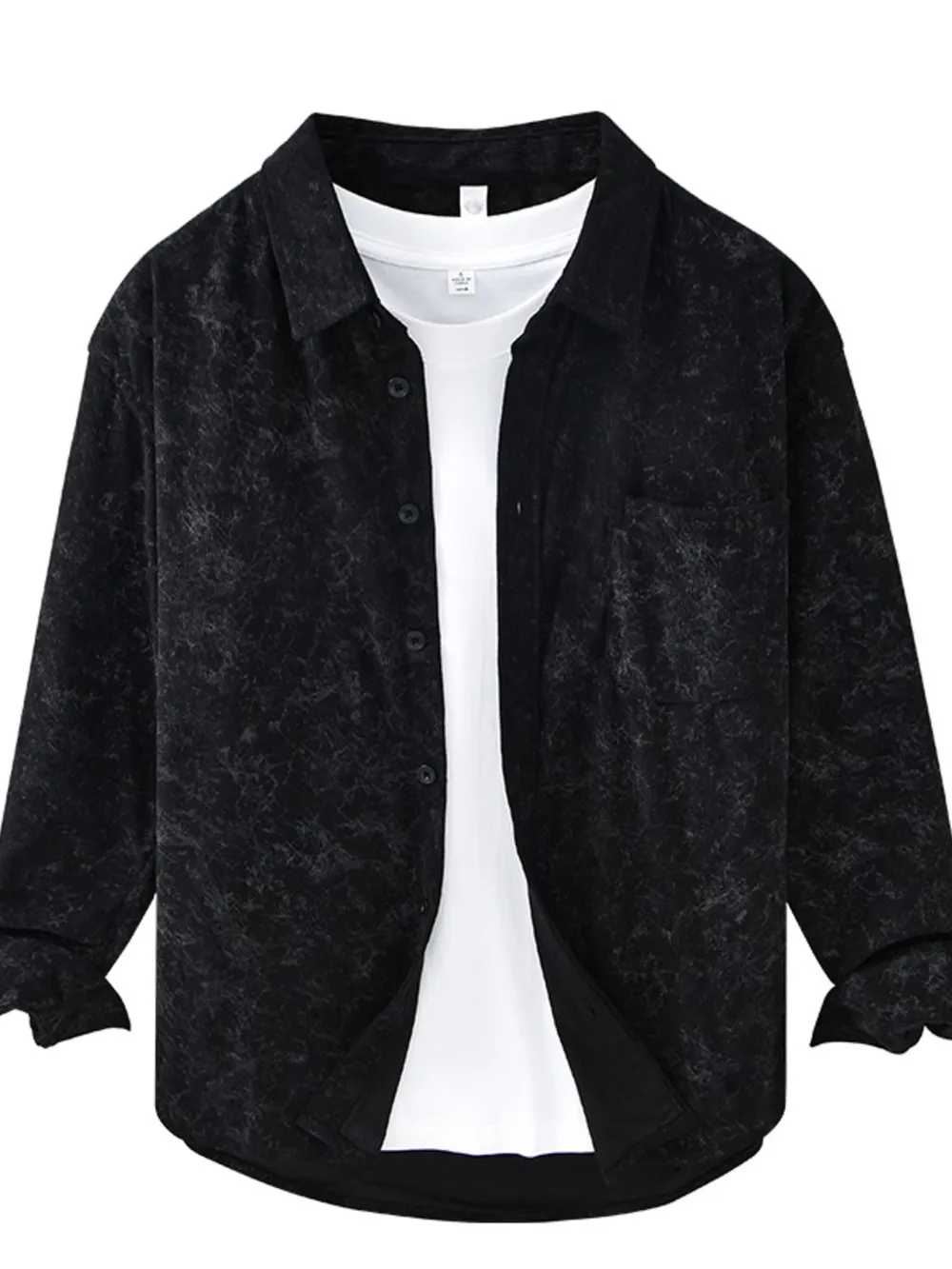 Men's Plus Size Button Up Long Sleeve Shirt, image 10