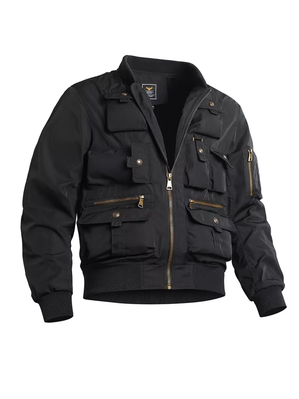 Men's Plus Size Zip Up Long Sleeve Jacket