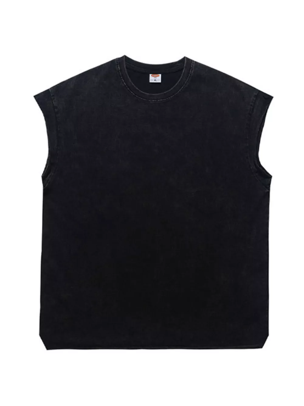 Men's Washed Round Neck Tank, image 2