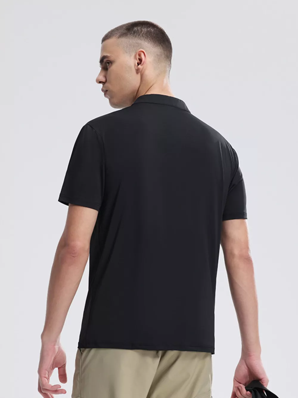 Men's Quarter Zip Short Sleeve Active T-Shirt, image 5