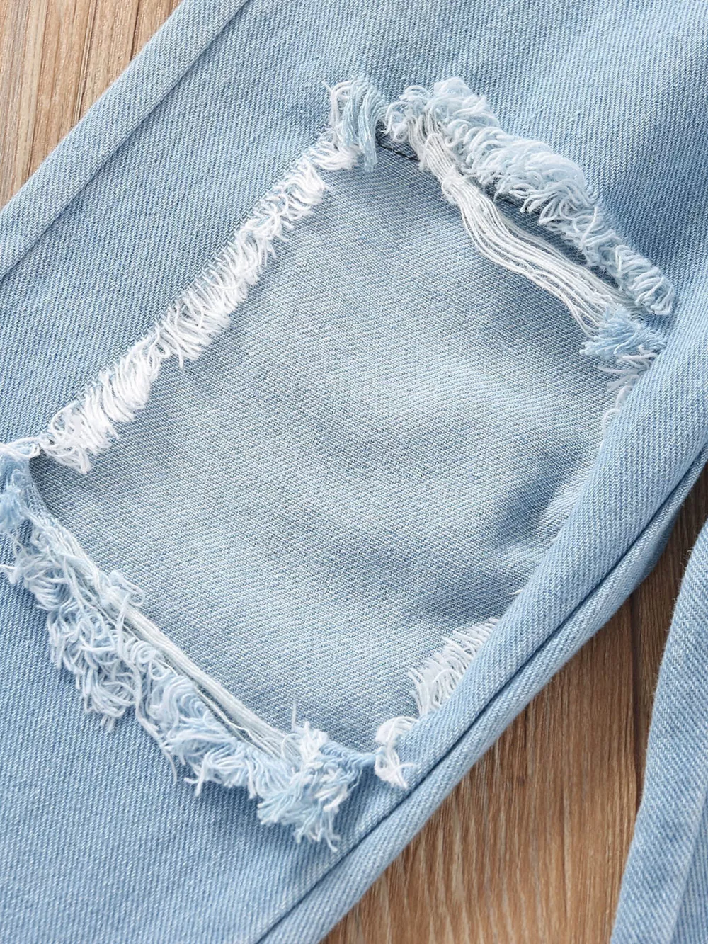 Children's Ruffle Top & Jeans Set with Headband, image 8