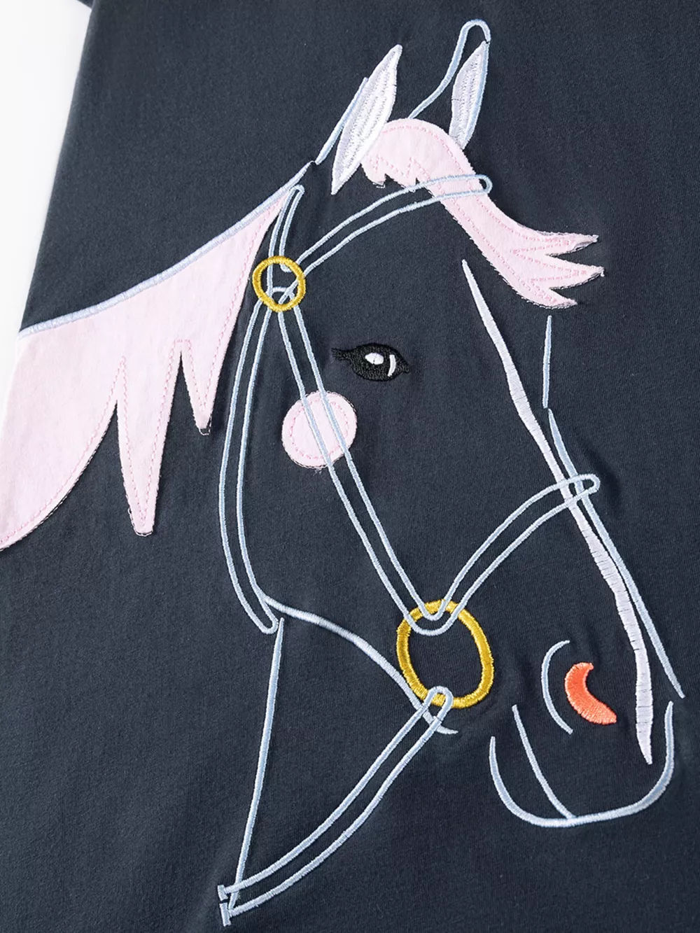 Children's Horse Short Sleeve Polo Dress, image 2