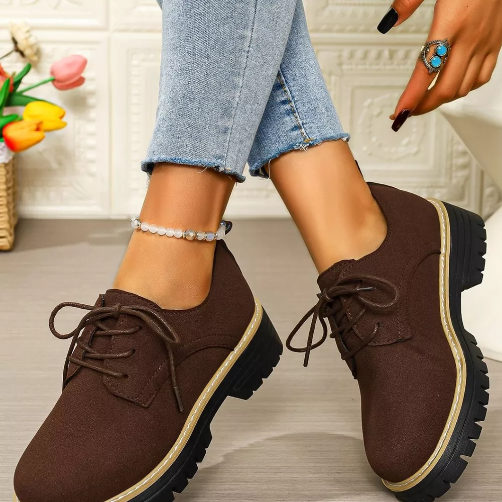 Lace-Up Platform Loafers, image 7