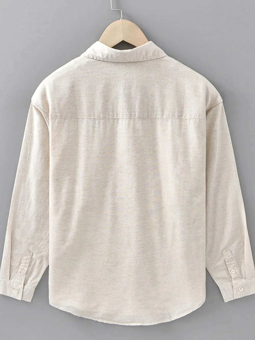 Men's Plus Size Button Up Long Sleeve Shirt, image 7