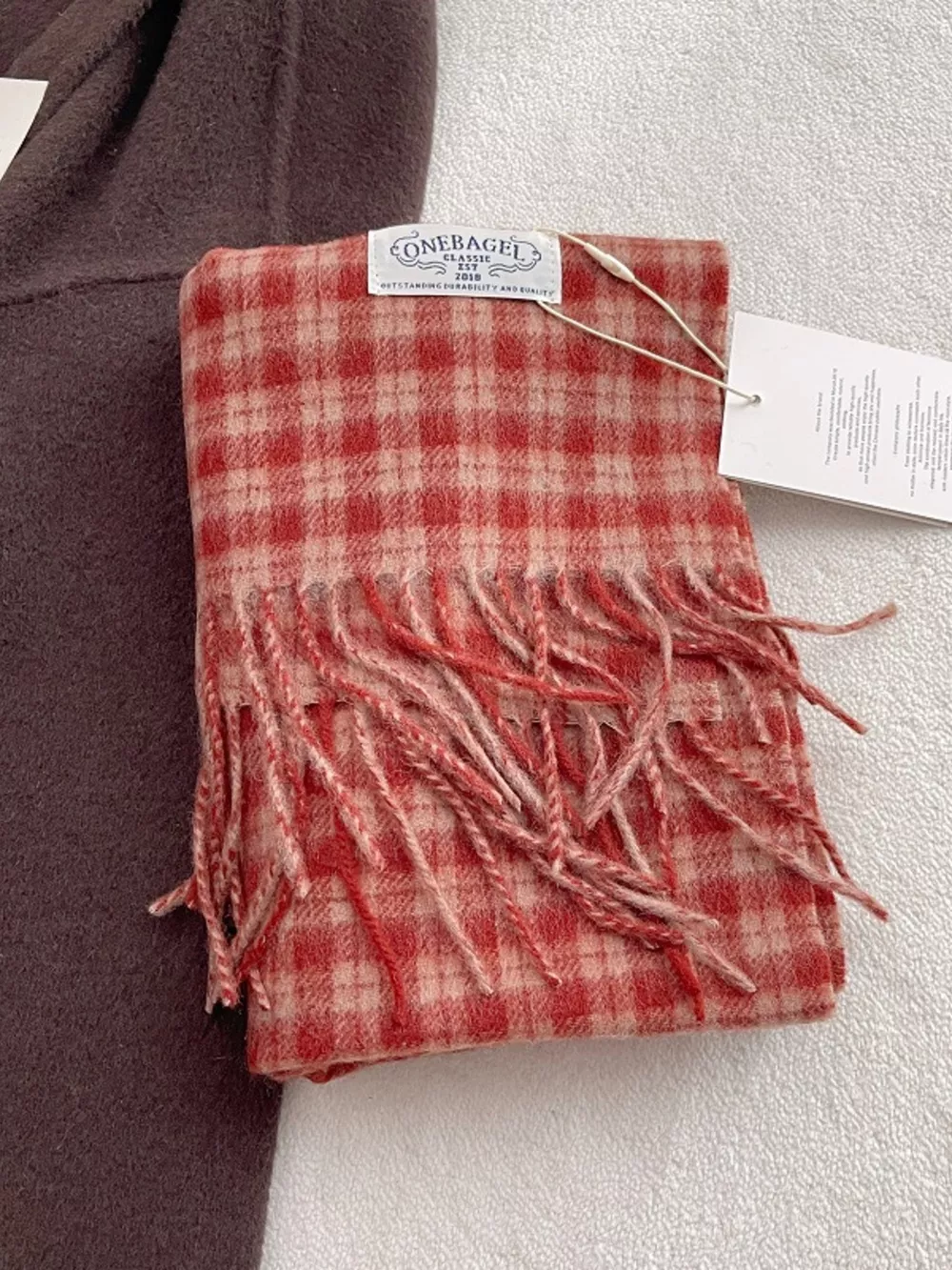 Classic Plaid Fringe Scarf, image 6