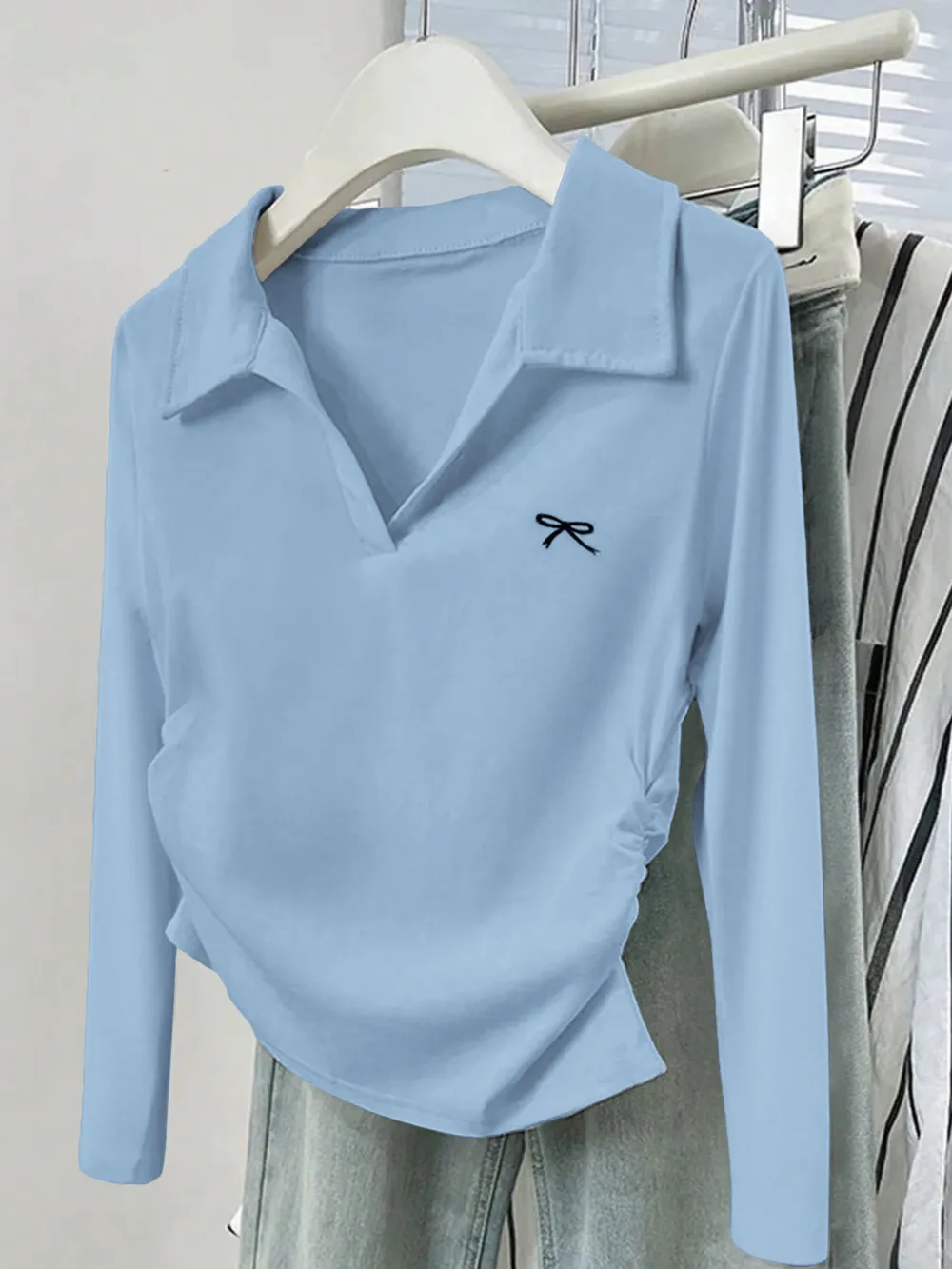 Johnny Collar Long Sleeve T-Shirt, image 12