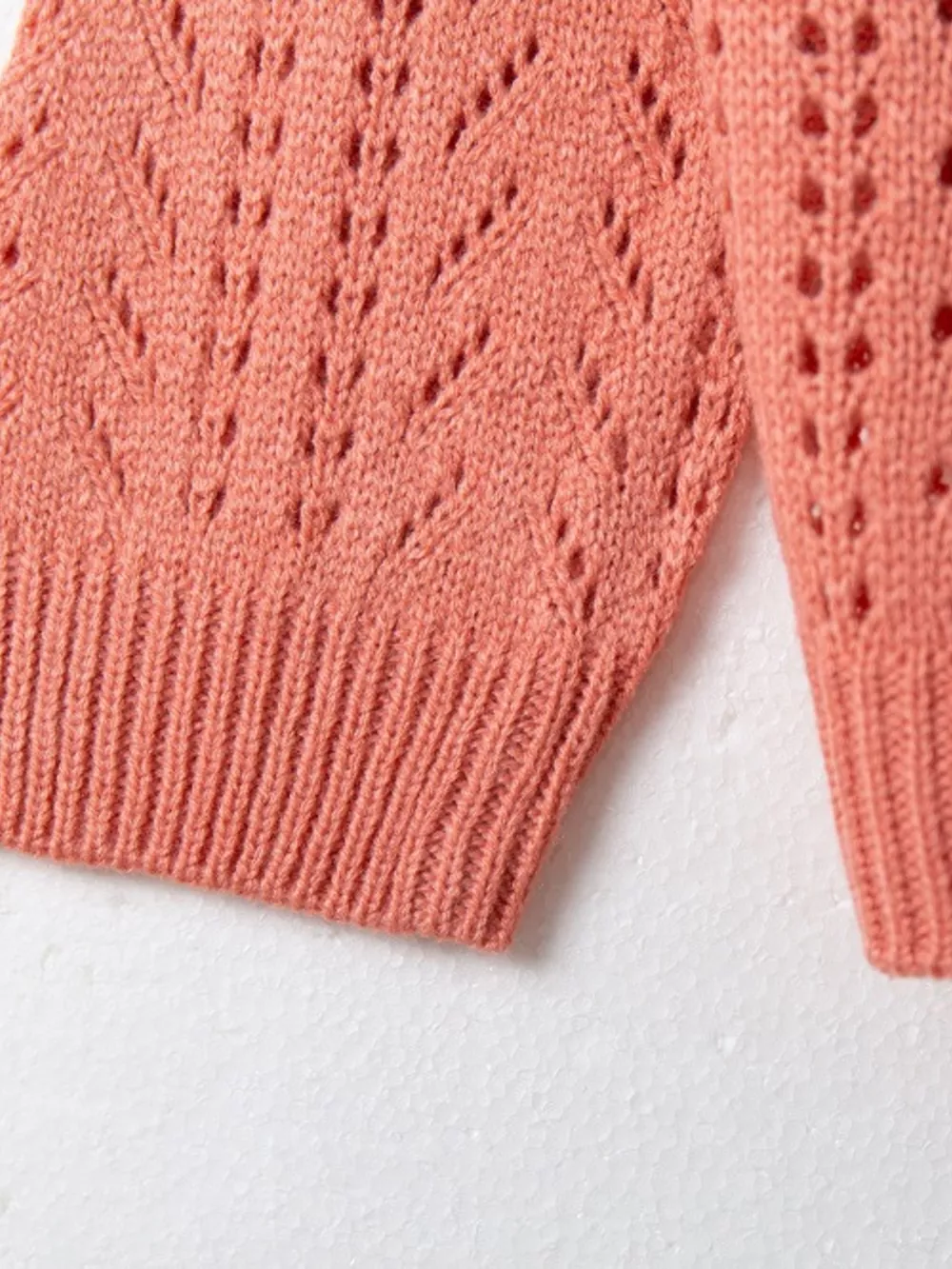Openwork V-Neck Cardigan, image 11