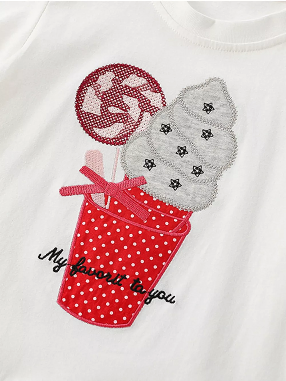 Children's Short Sleeve Ruffle Hem T-Shirt, image 3