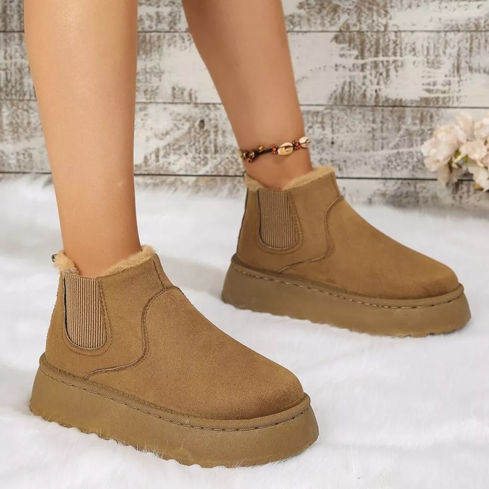 Round Toe Platform Ankle Boots, image 16