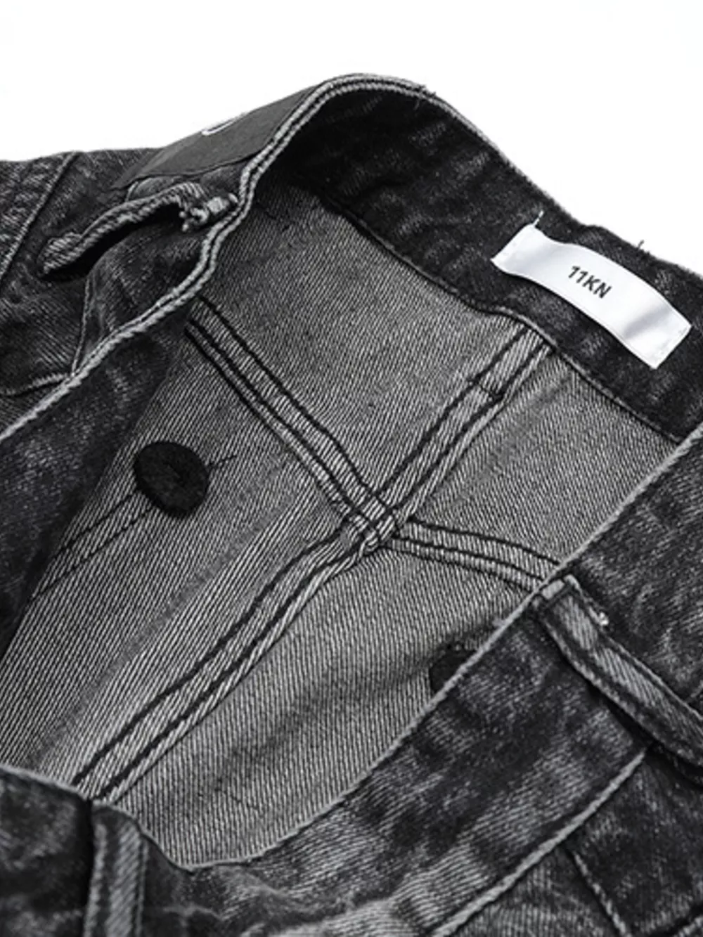 Men's Washed Wide Leg Jeans, image 9