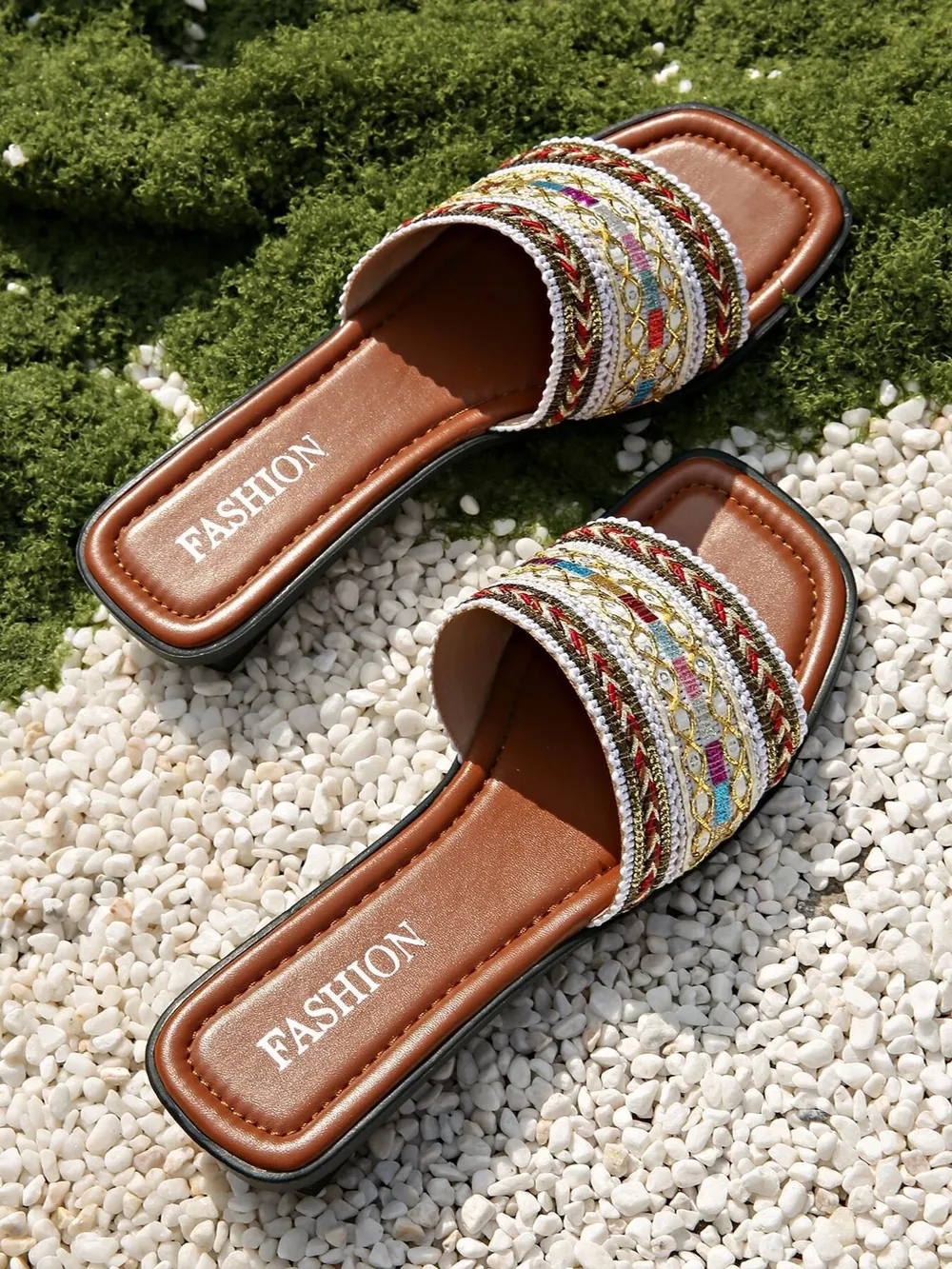 Open Toe Flats Sandals, image 7