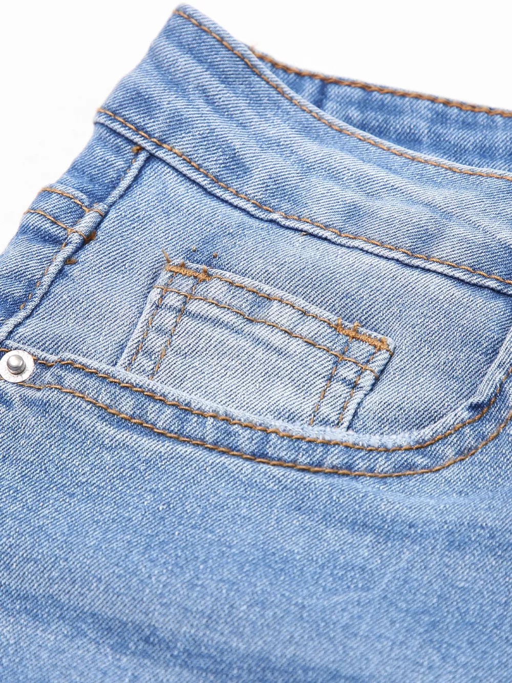 Whiskered Wash Raw Hem Cropped Jeans, image 9