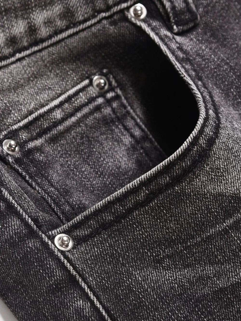 Men's Washed Straight-Leg Jeans, image 6