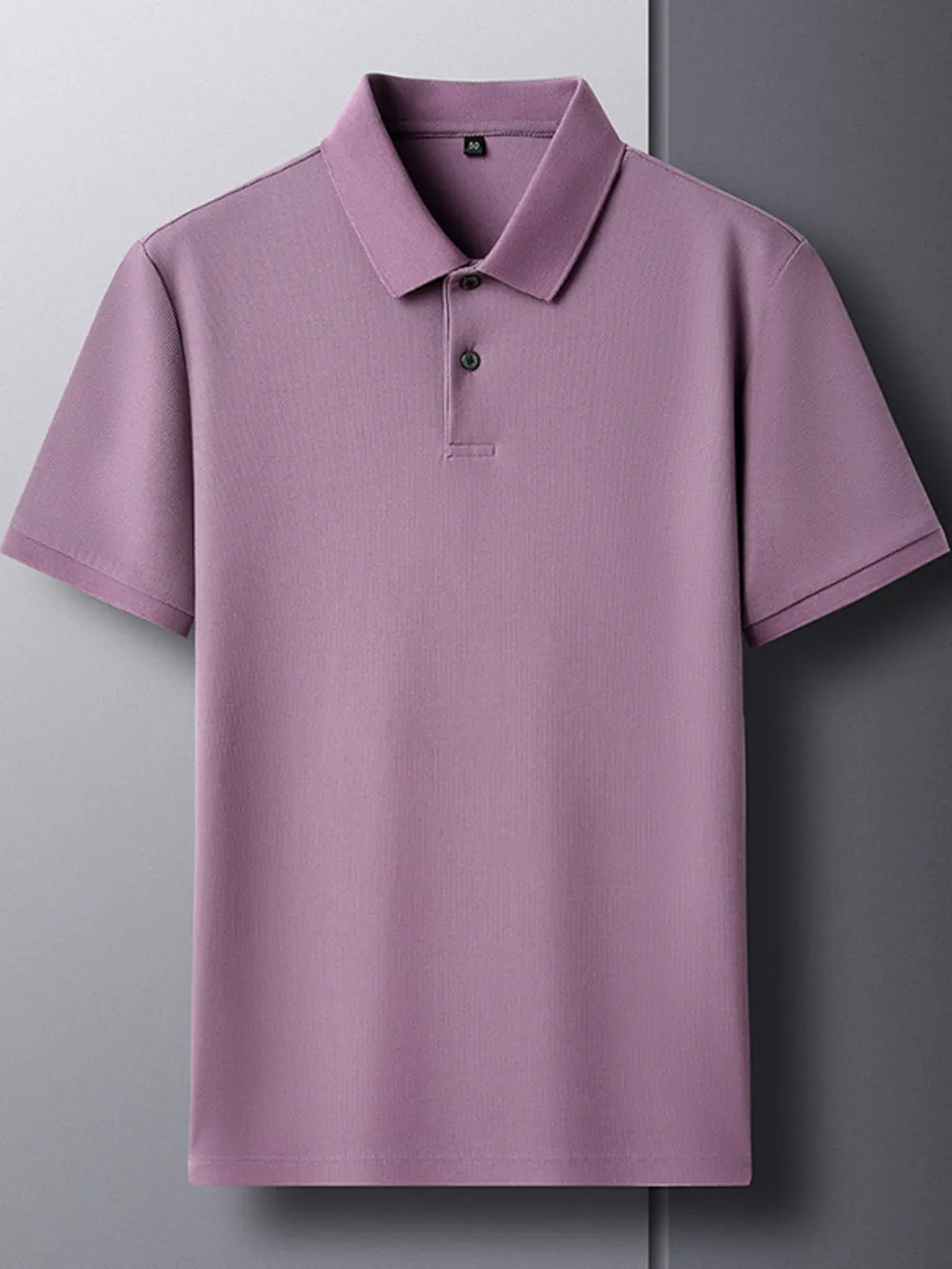 Men's Plus Size Button Detail Short Sleeve Polo, image 8