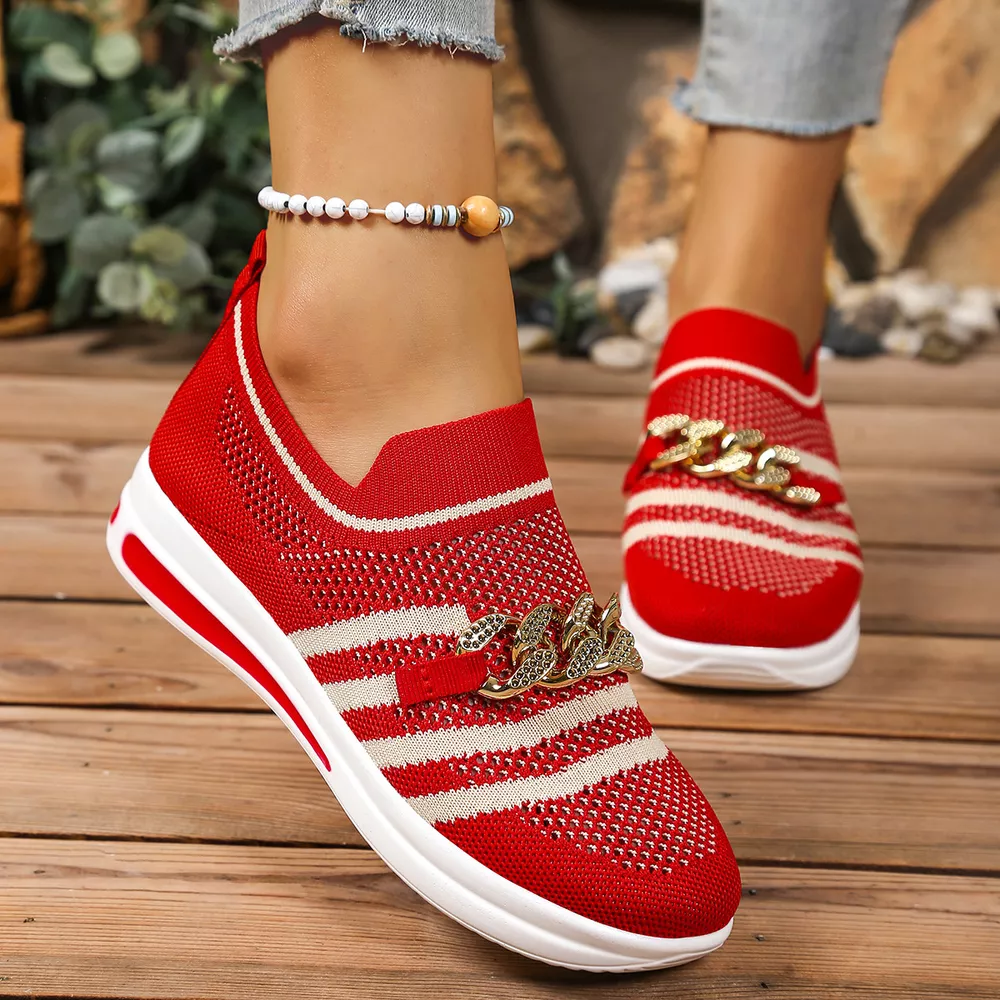 Round Toe Mesh Slip-Ons, image 13