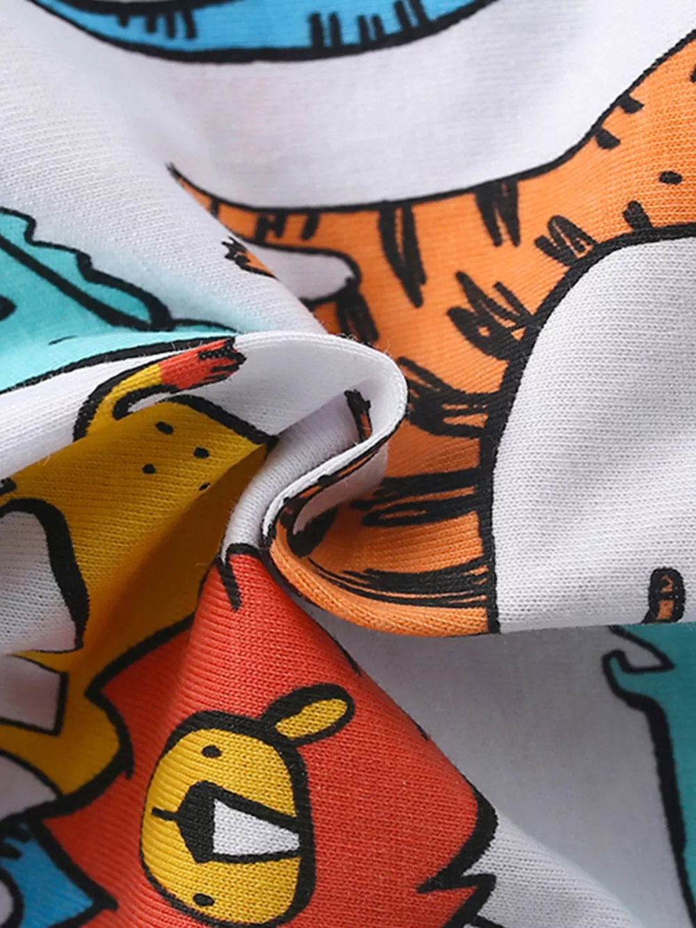 Children's Animal Print Short Sleeve Tee and Shorts Set, image 5