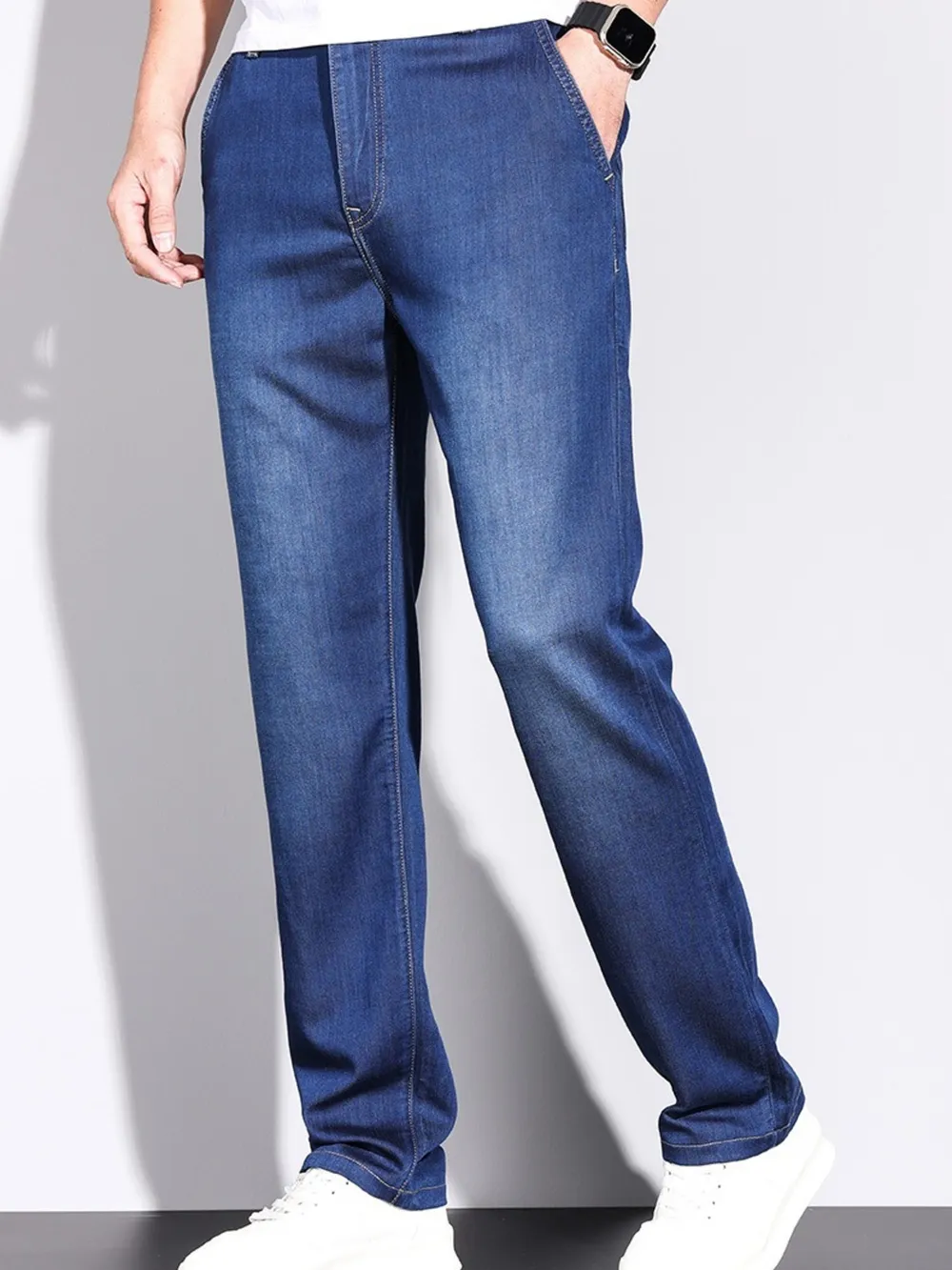 Men's Straight Leg Jeans, image 4