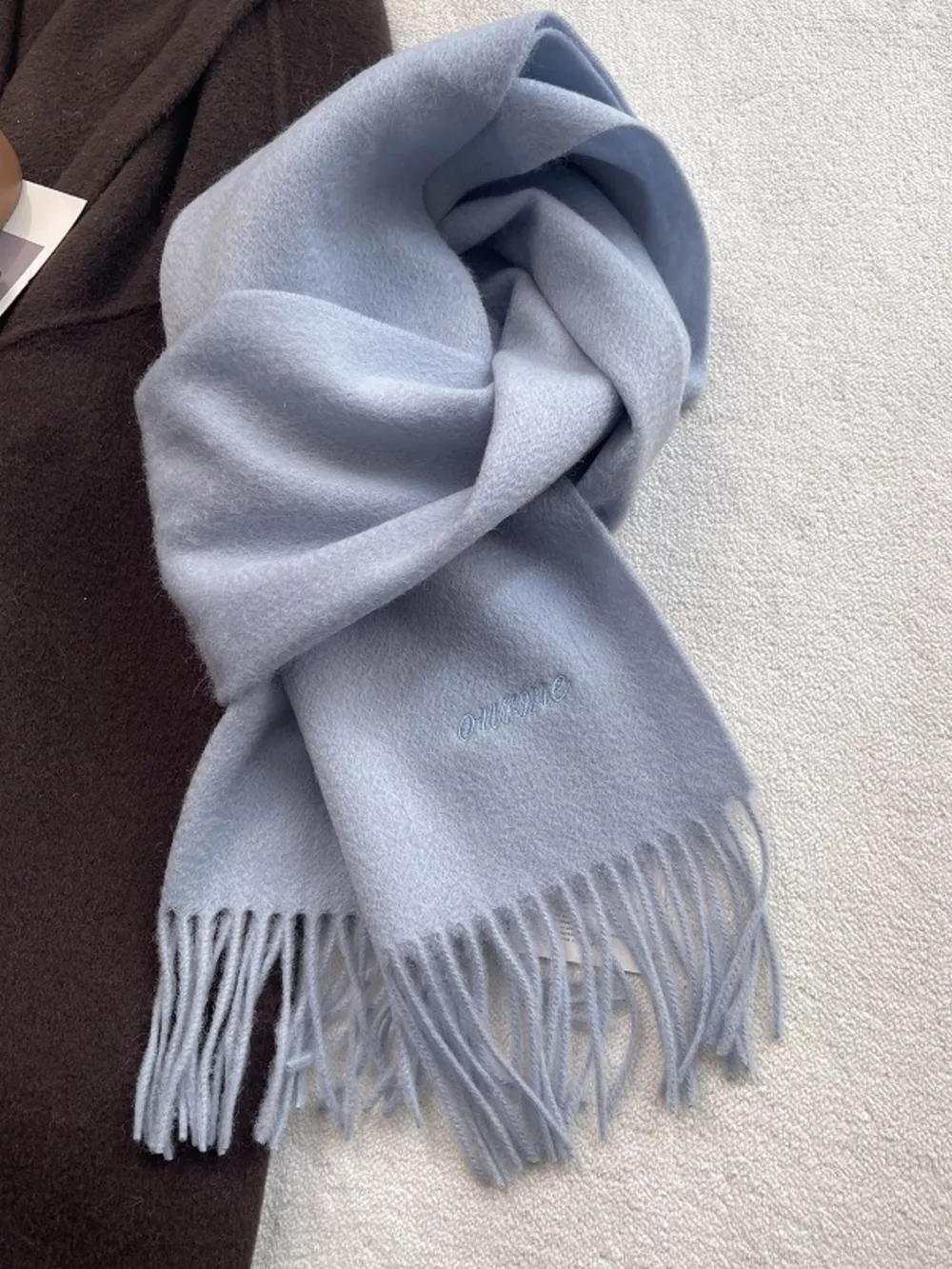 Fringe Solid Color Scarf