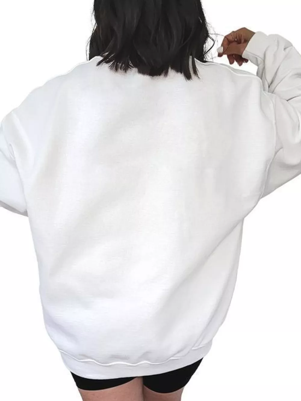 Halloween Pumpkin Floral Round Neck Sweatshirt, image 5