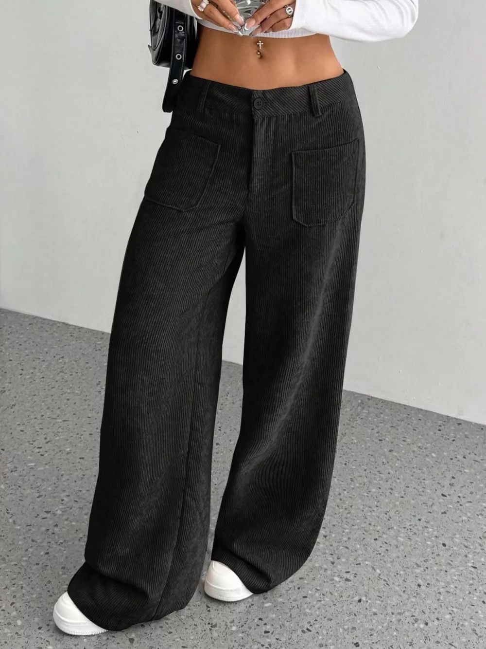 Wide Leg Corduroy Pants, image 7