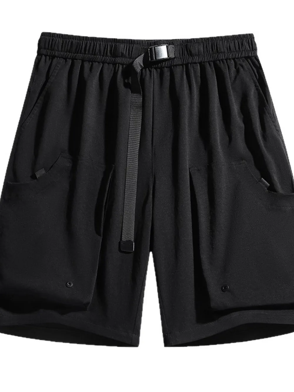 Men's Plus Size Drawstring Cargo Shorts, image 2