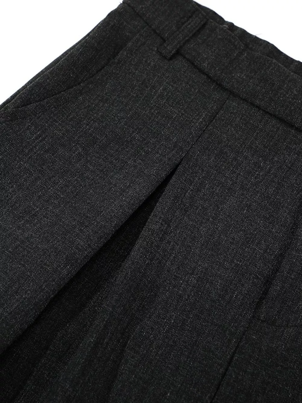 Men's High-Waisted Pleated Wide-Leg Capri Pants, image 10