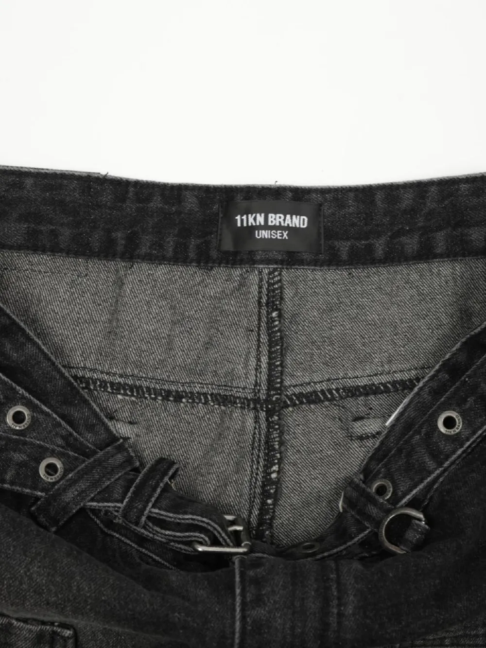 Men's Distressed Cargo Wide Leg Jeans, image 15