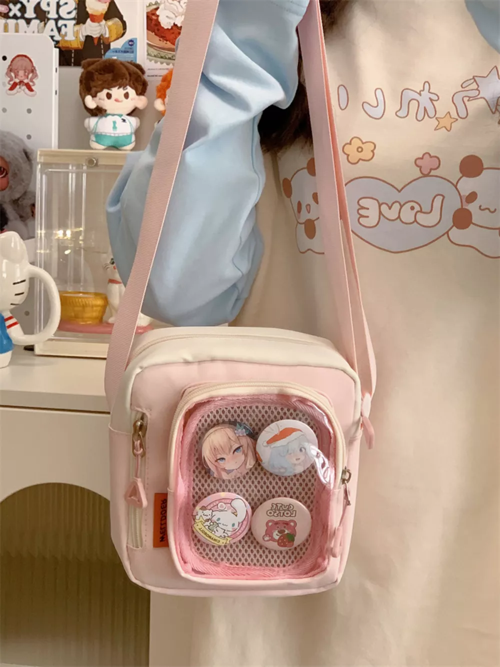 Badge Display Crossbody Bag, image 7