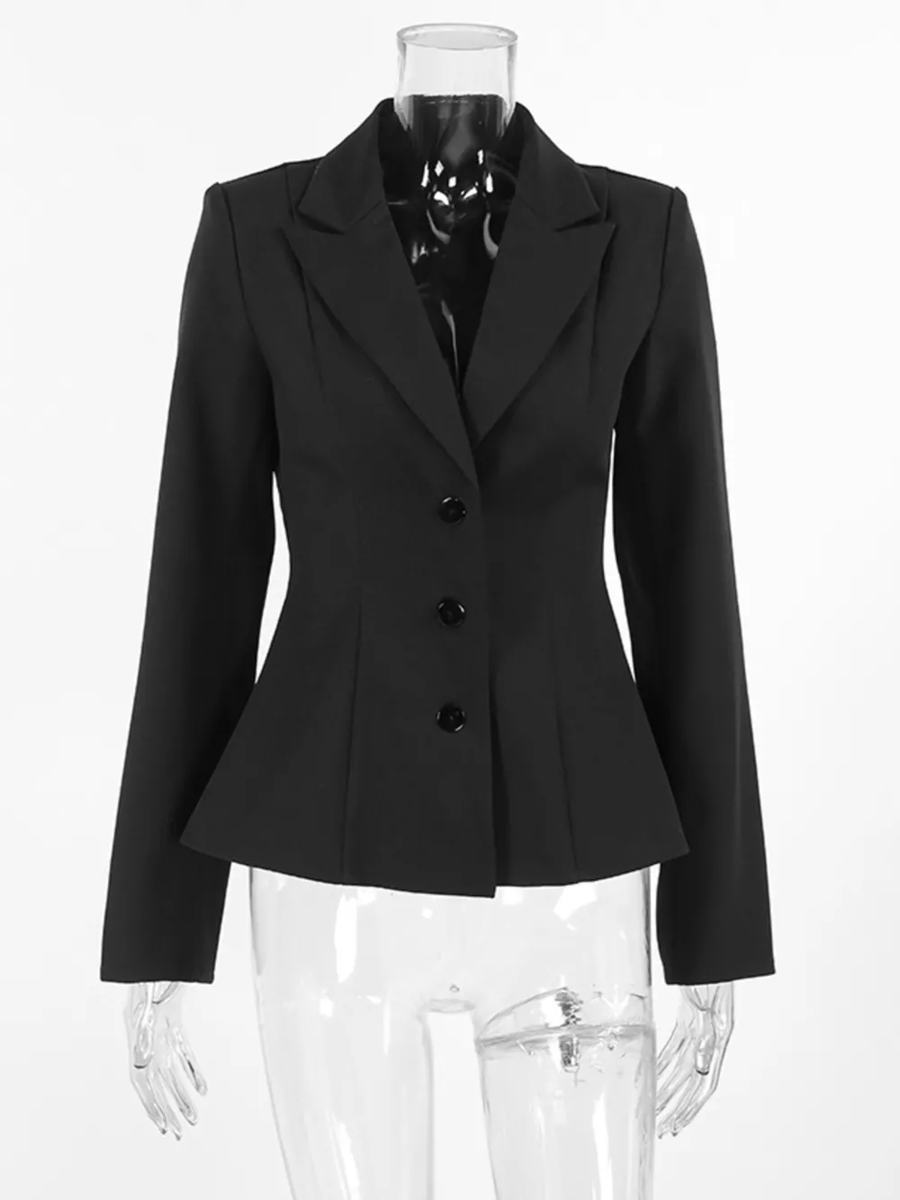 Lapel Collar Button Up Blazer, image 6