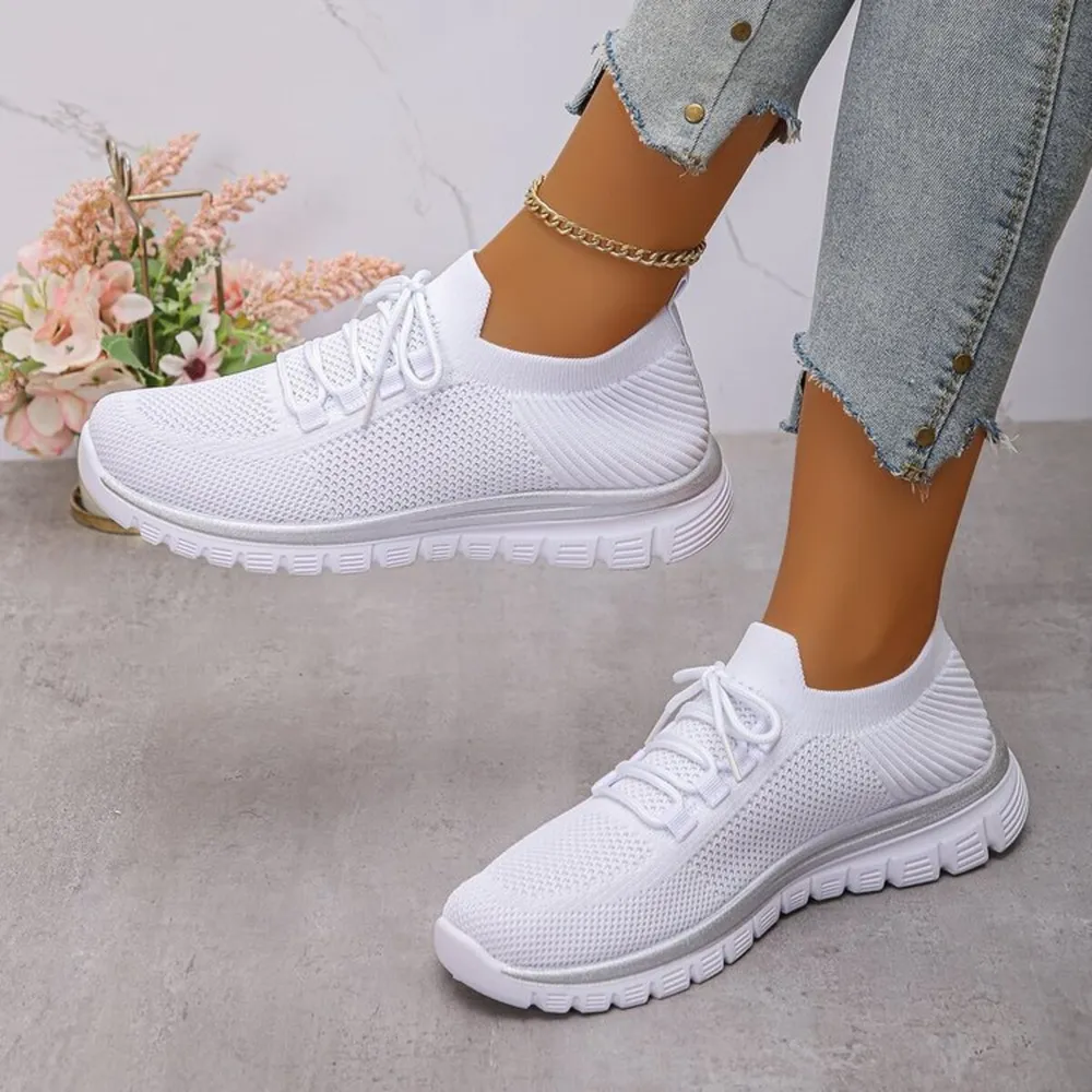 Breathable Mesh Lace Up Athletic, image 4