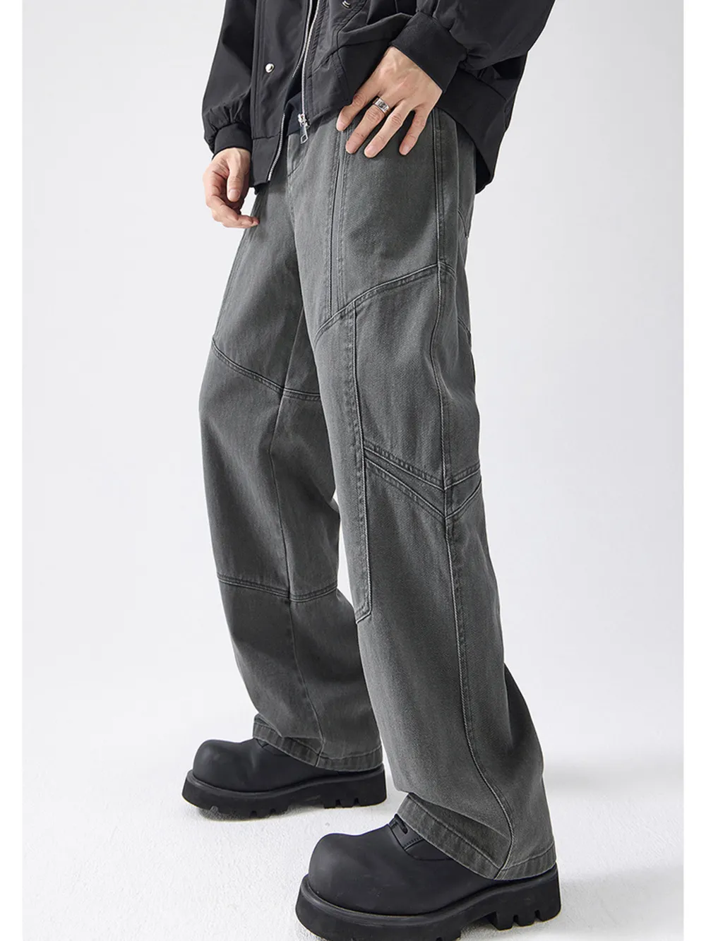 Men's Full Size Wide Leg Pants Plus Size, image 4
