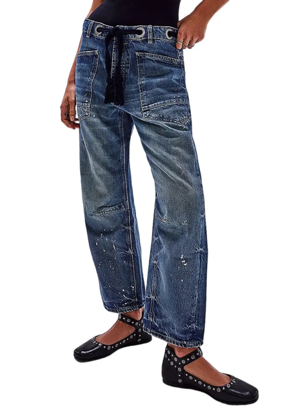 Washed Wide Leg Jeans, image 10