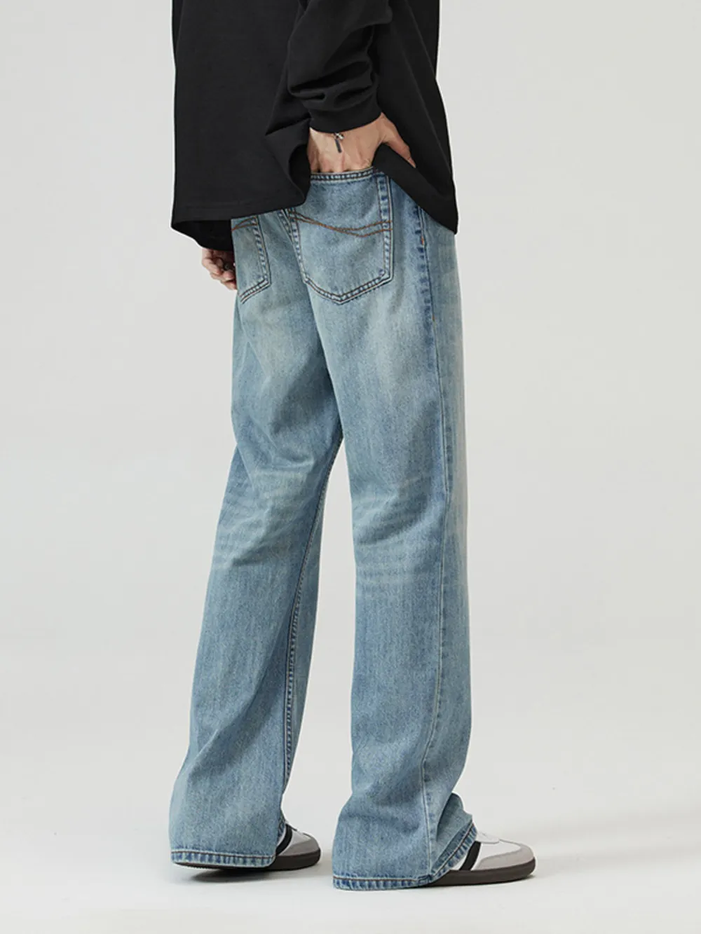 Men's Full Size Wide Leg Jeans Plus Size, image 3