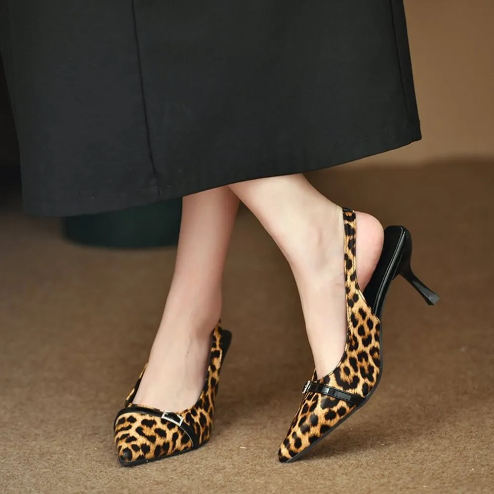 Pointed Toe Slingback Pumps, image 25