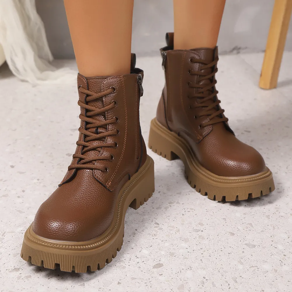 Lace Up Platform Boots, image 5