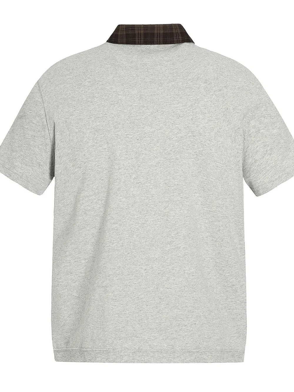 Men's Plaid Collar Short Sleeve Polo, image 4