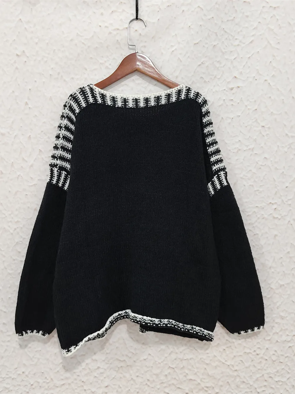 Contrast Trim Oversized Sweater, image 6