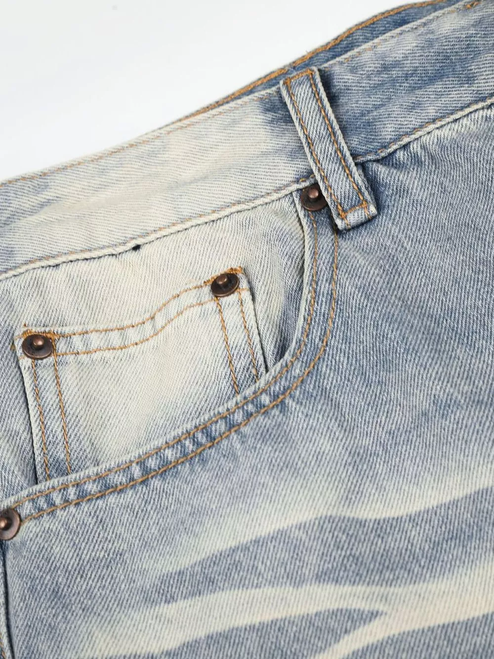 Men's Full Size Vintage Wash Wide Leg Jeans Plus Size, image 4