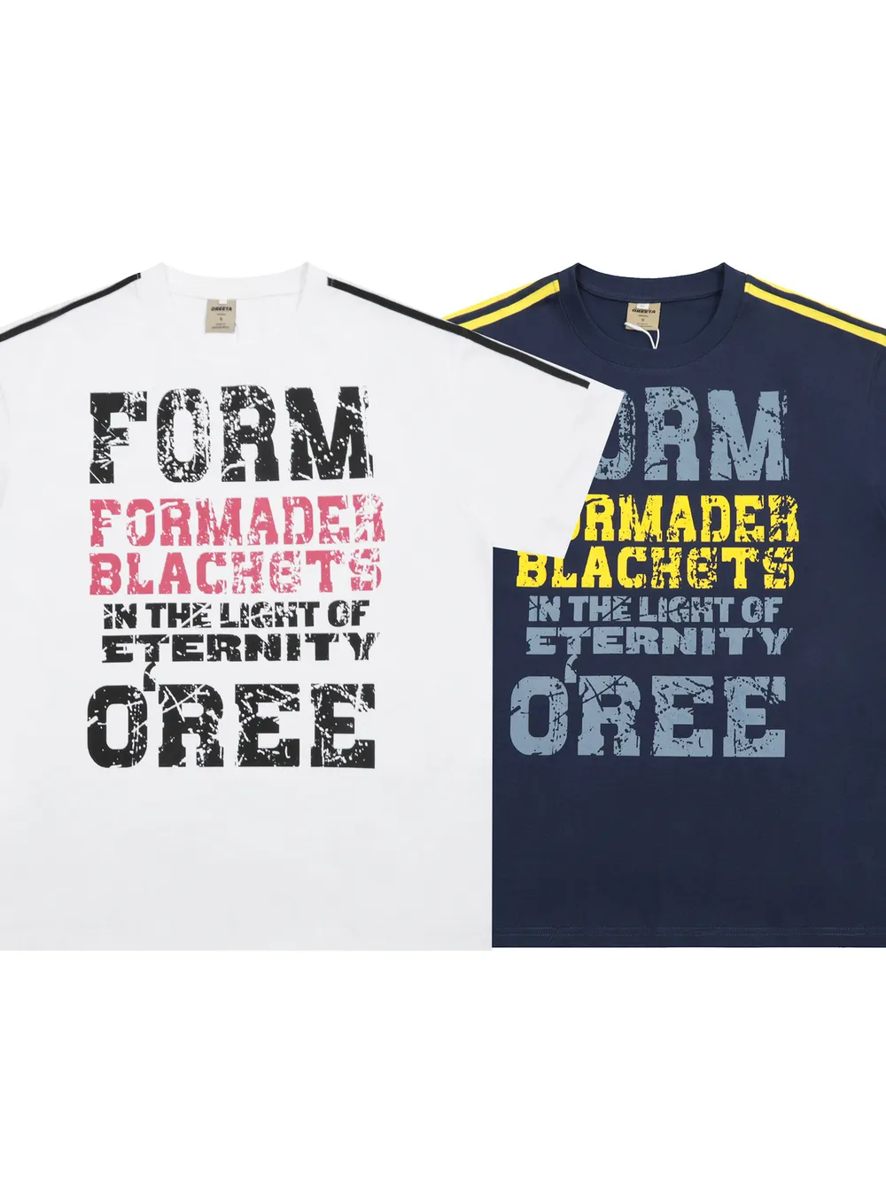 Men's Letter Graphic Round Neck T-Shirt, image 6