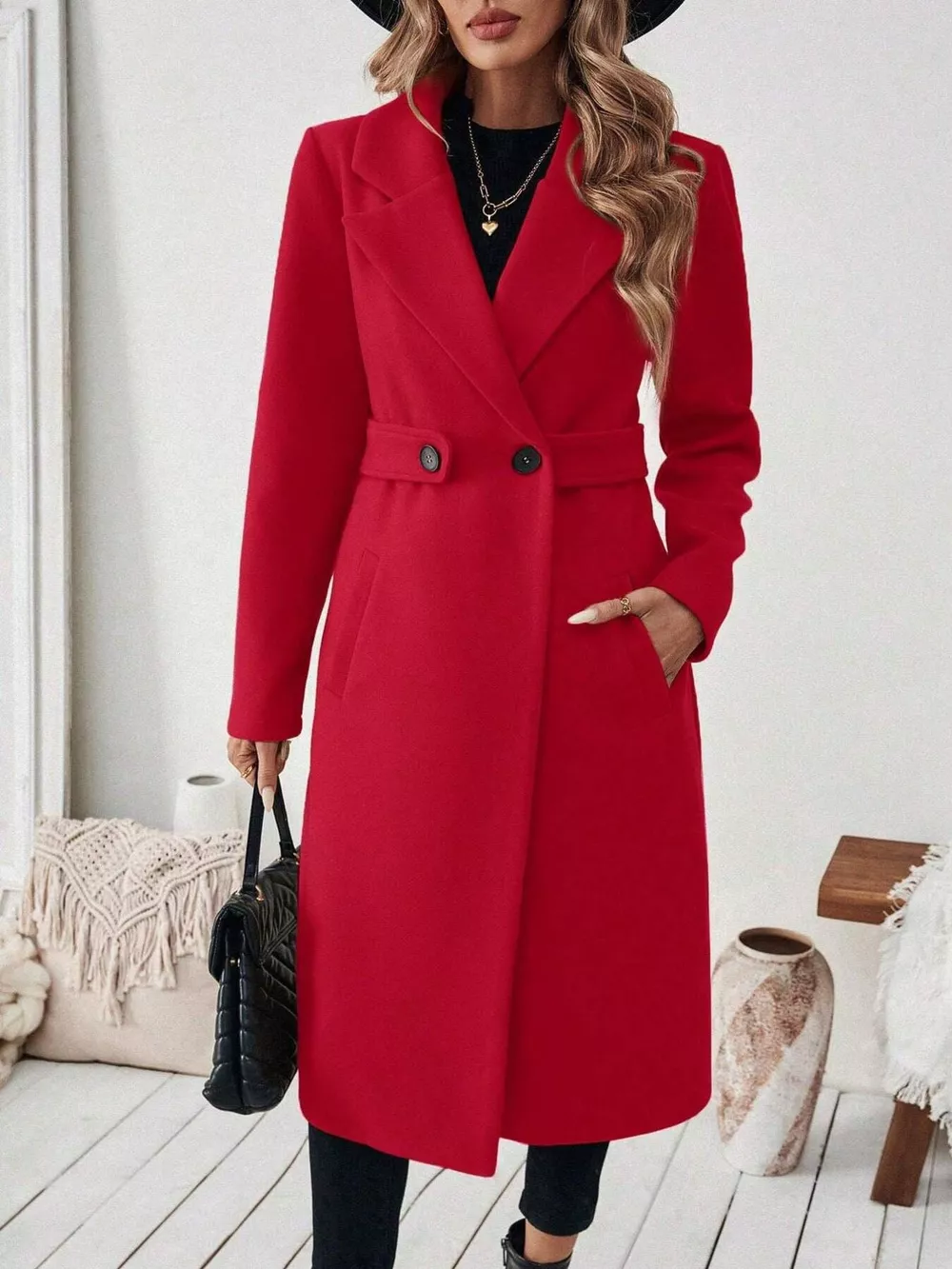 Single-Button Longline Coat, image 35
