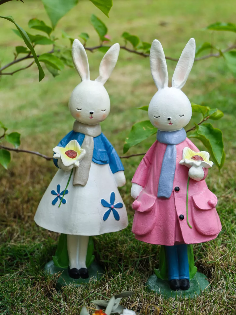 Floral Dress Rabbit Decorative Ornament, image 3