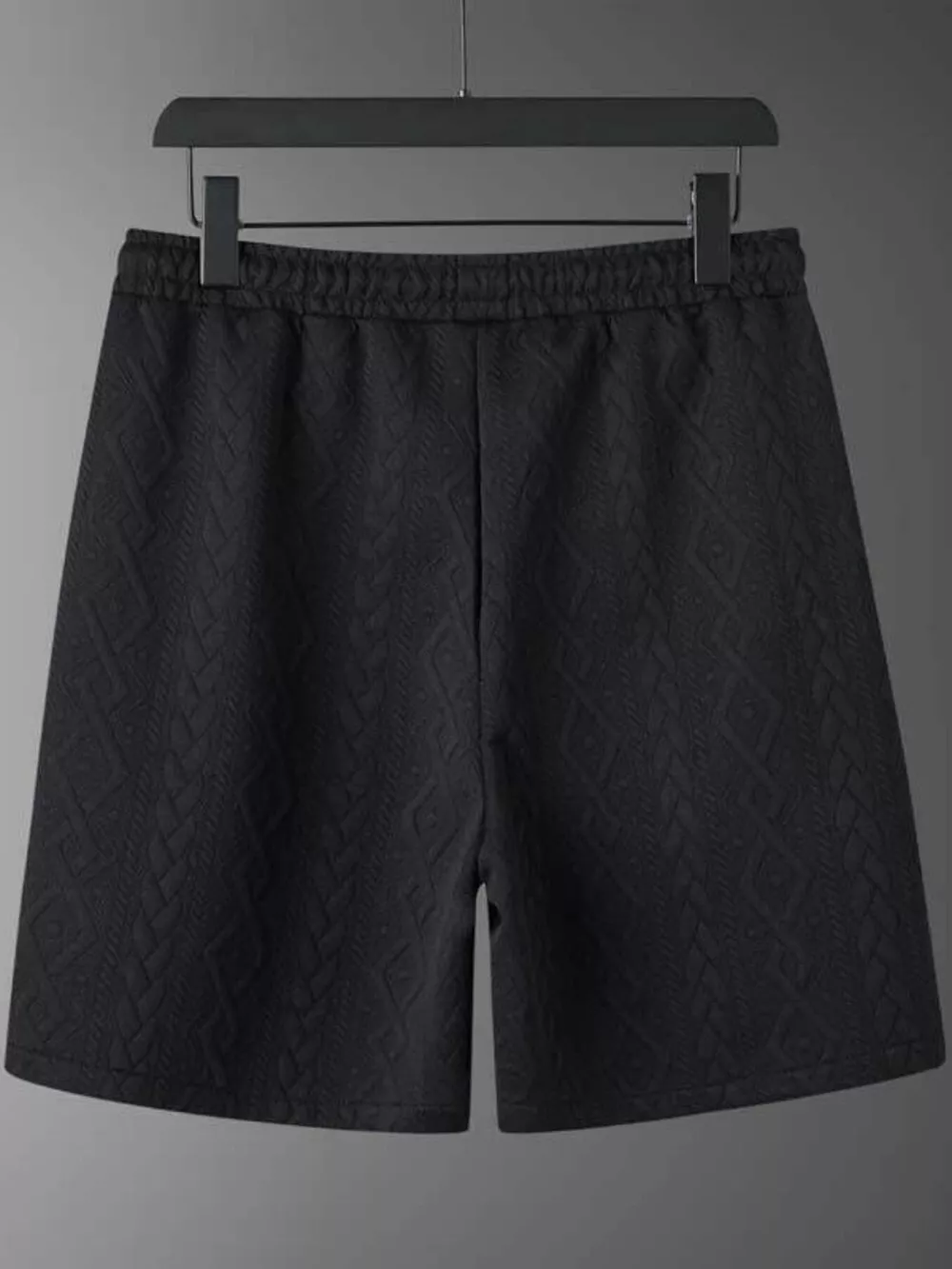 Men's Textured Knit Short Sleeve Polo & Shorts Set, image 13