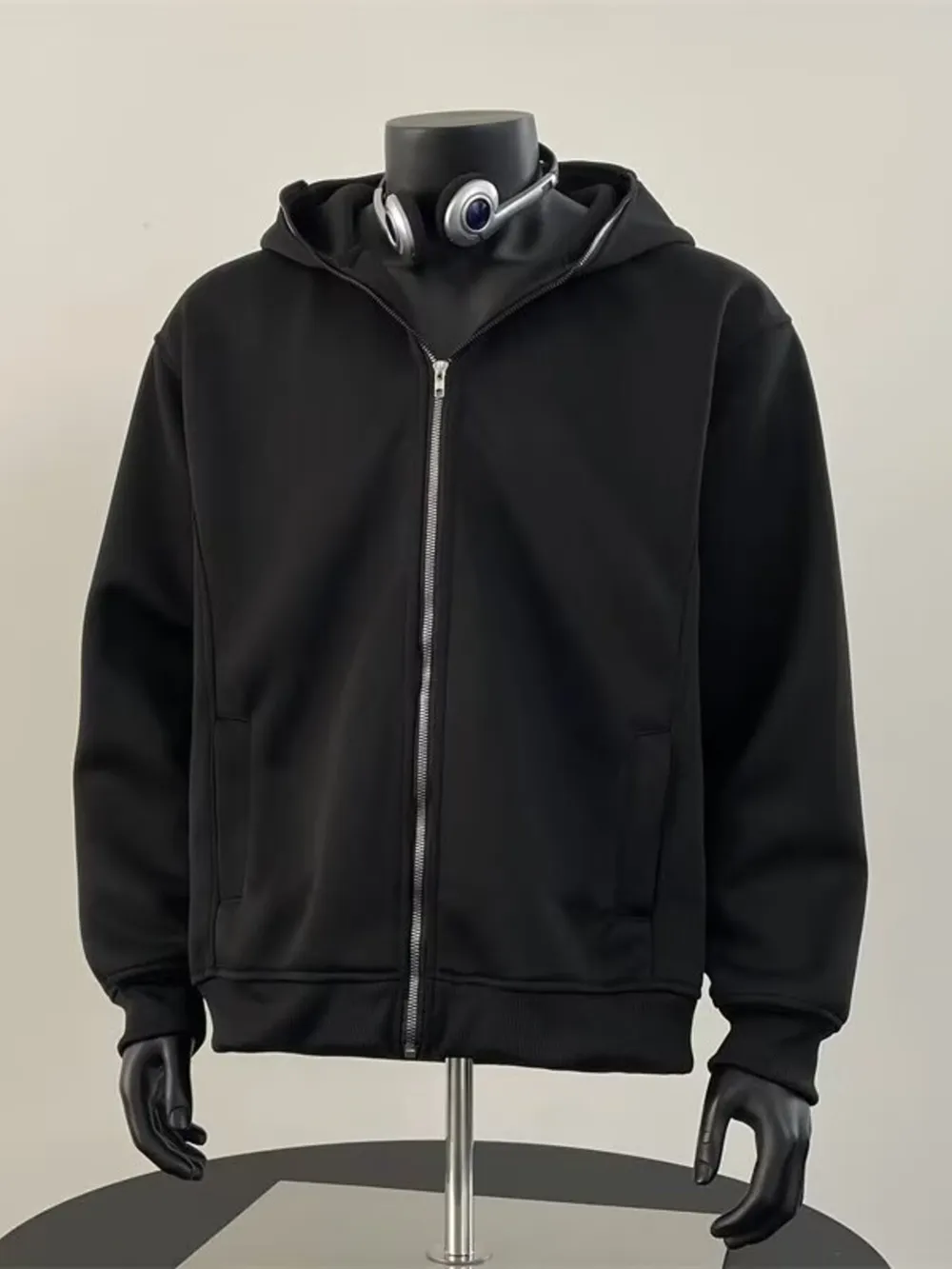 Men's Zip Up Long Sleeve Hoodie, image 2