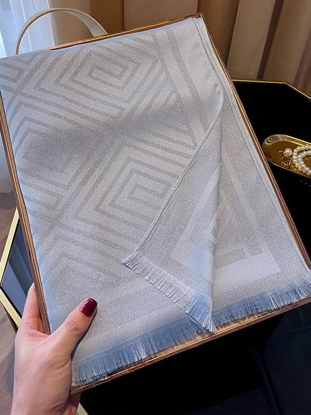 Raw Hem Lightweight Scarf, image 10