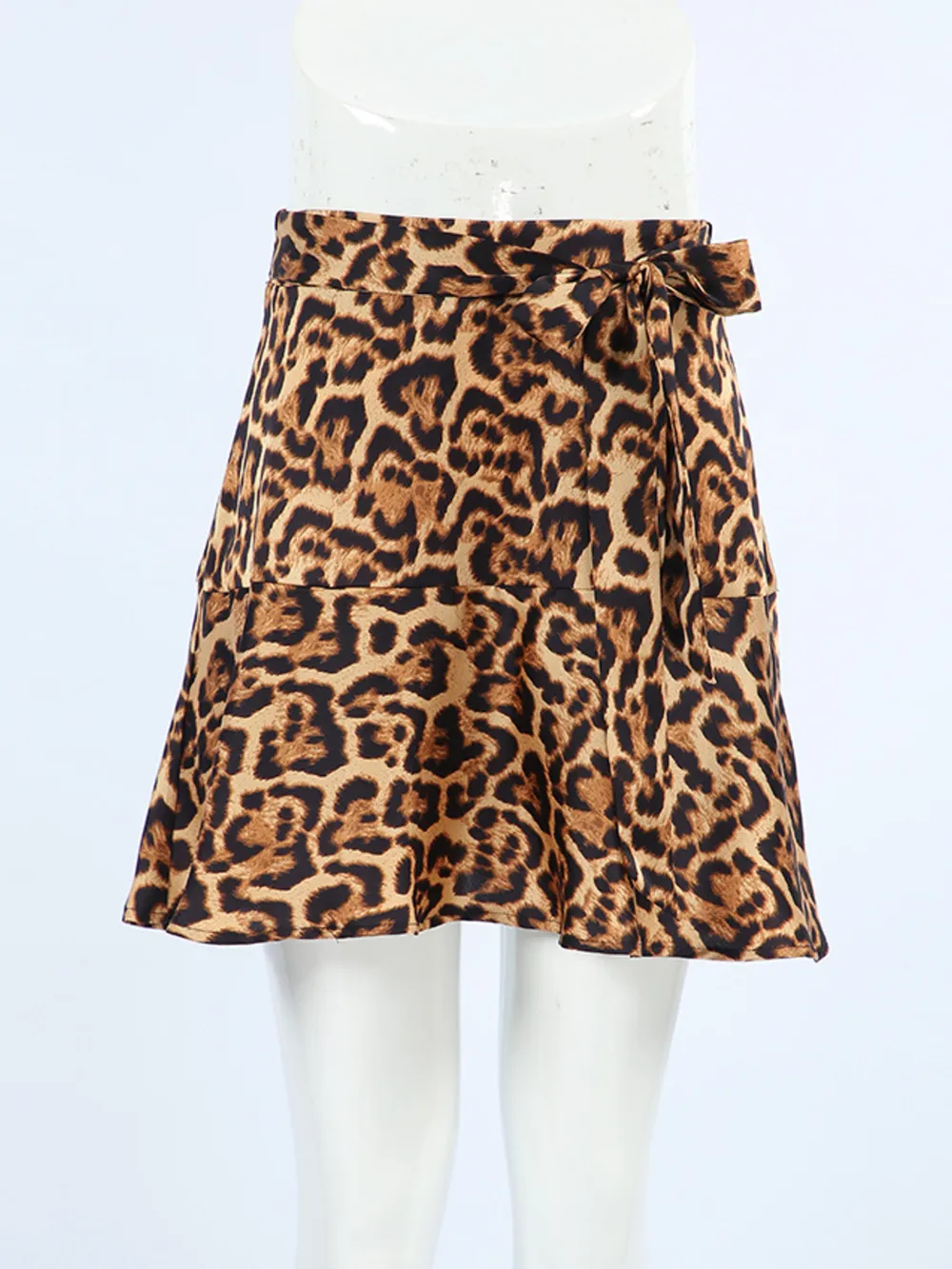 Leopard Print Mini Skirt, image 5