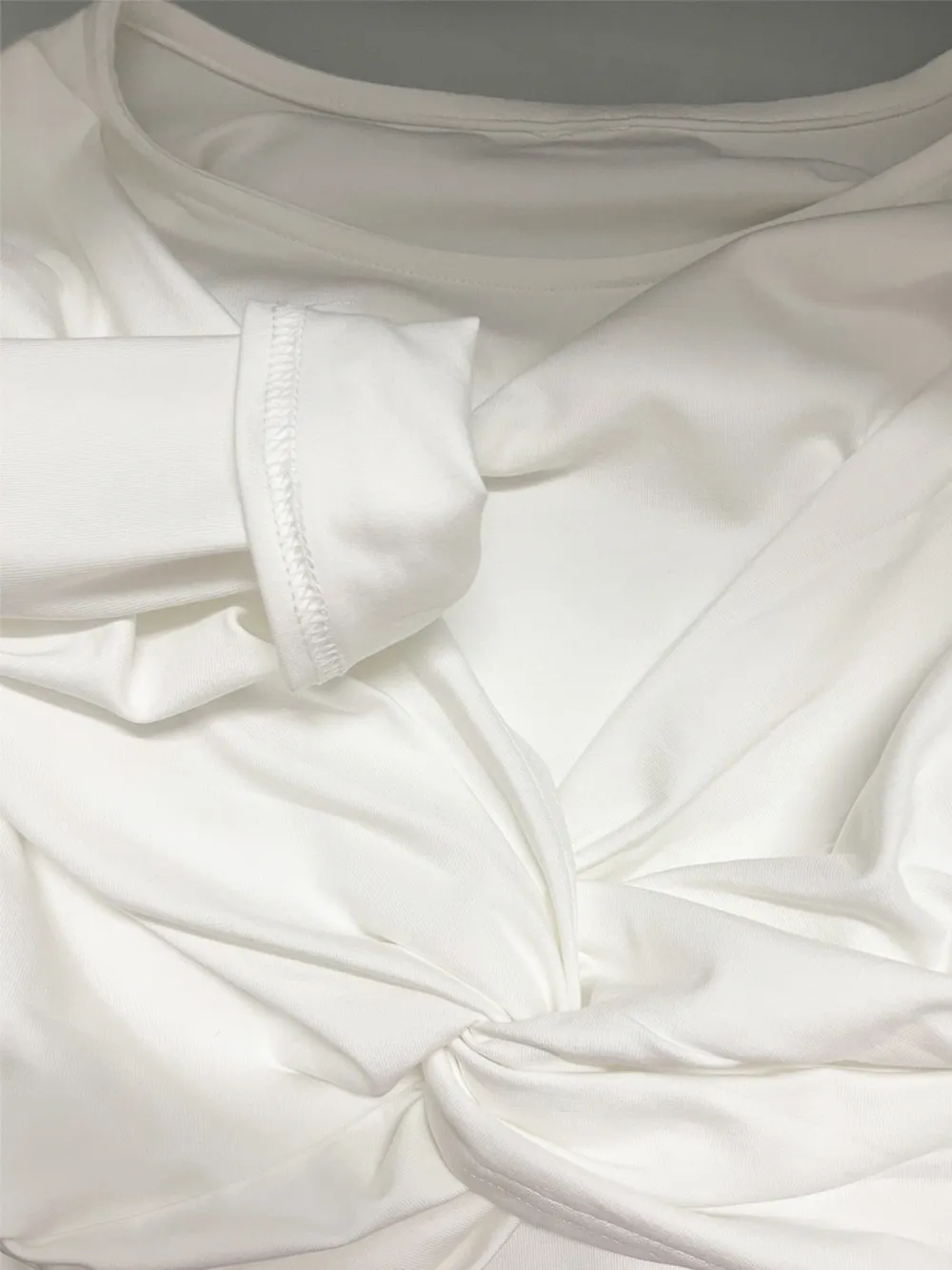 Twist Front Long Sleeve Bodysuit, image 5